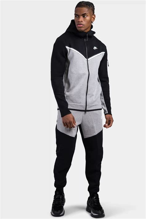 nike tech heren zwart grijs|nike tech woven heren.